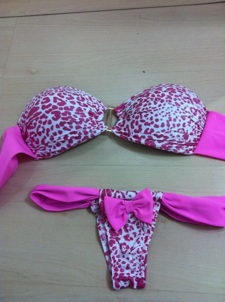 oncinha rosa brilho