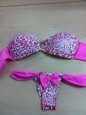 oncinha rosa brilho